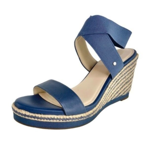 Cole Haan Shoes - Cole Haan Grand Sense Cloud Feel Espadrille Wedge Heels in Blue